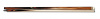 Бильярдный кий для русской пирамиды мастера Грановского двухсоставной, запил - звезда (эбен, бакоте, падук, граб)