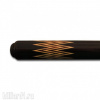 Бильярдный кий для русского бильярда Центроп мастера Медведева двухсоставной, 5 запилов (палисандр, черный граб)
